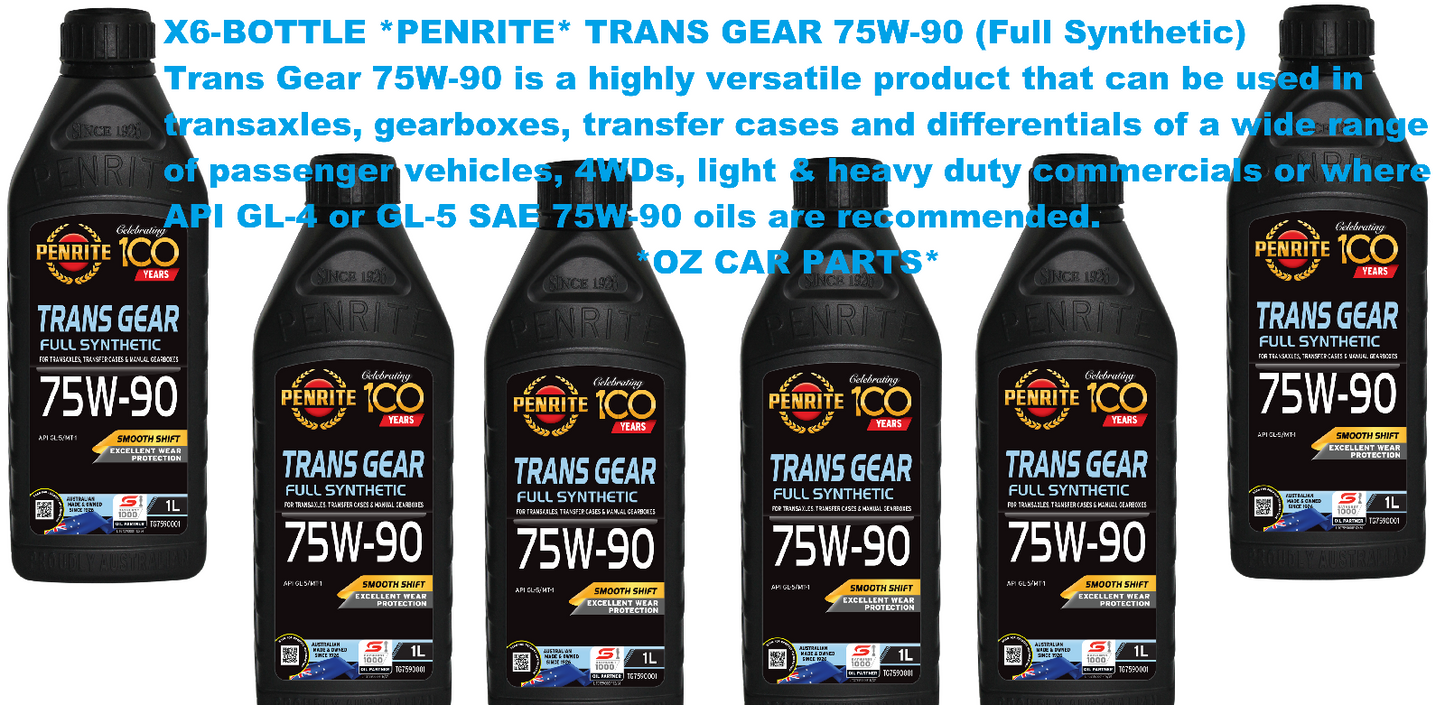 X6-BOTTLE-PENRITE OIL TRANS GEAR 75W-90 (Full Synthetic) TG7590001