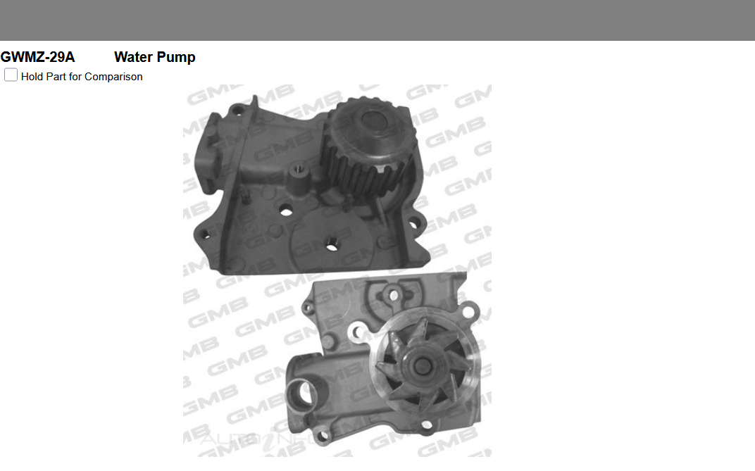 GENUINE GMB WATER PUMP+GASKET+SILICONE FOR Mazda B-Series 2.0L UF B2000
