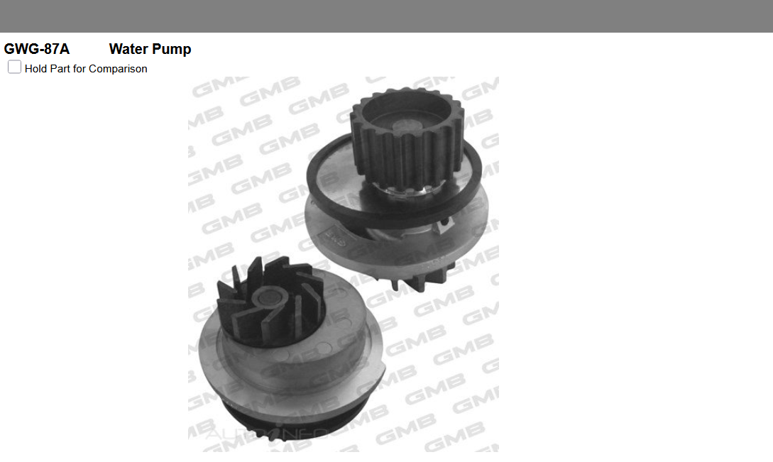 GENUINE GMB WATER PUMP+GASKET+SILICONE FOR Daewoo Cielo 1.5L