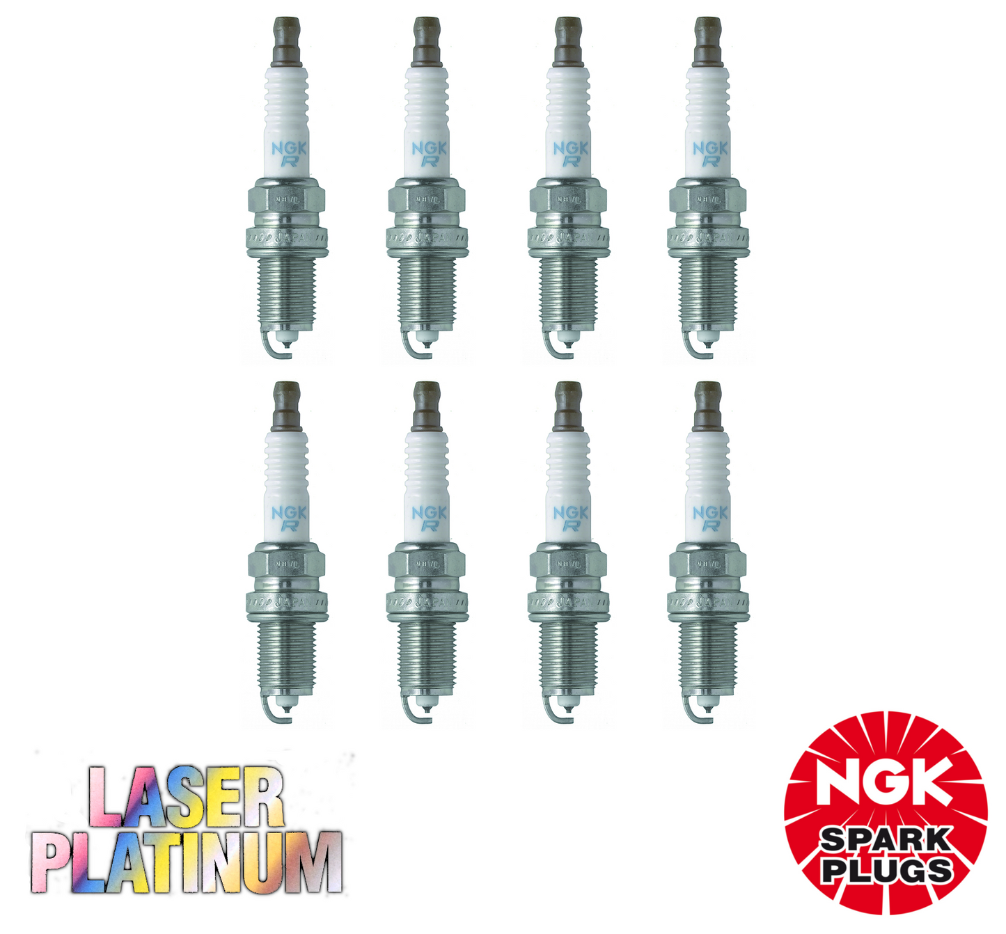 8x LASER PLATINUM NGK SPARK PLUG SET FOR Lexus LS400 UCF20R 4.0L V8 (1UZ-FE)
