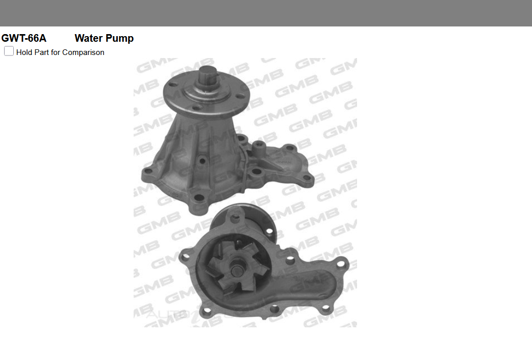 GENUINE GMB WATER PUMP+GASKET+SILICONE FOR Toyota CROWN 2.0L 1980-1988