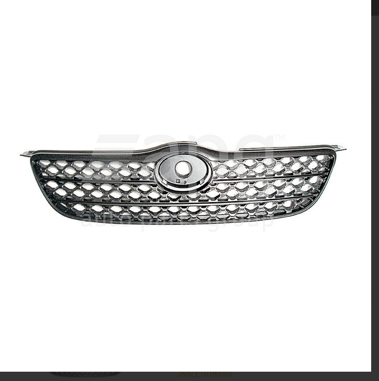 NEW FRONT GRILLE BLACK HONEYCOMB FOR TOYOTA COROLLA 10/2001-4/2004
