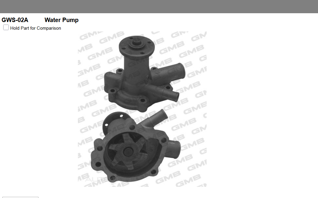 GENUINE GMB WATER PUMP+GASKET+SILICONE FOR Suzuki Super Carry 1.0L ED (SK410)