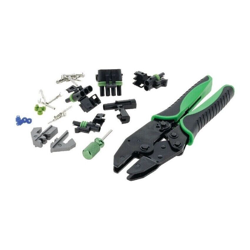 NEW Weather Terminal Pack Connectors and Crimper Kit 220-Piece
