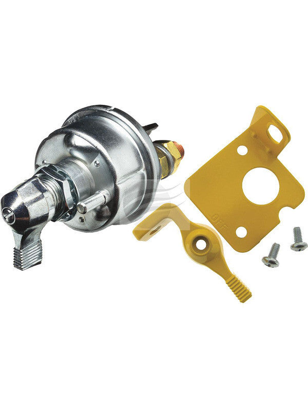 NEW HEAVY DUTY BATTERY MASTER SWITCH W/YELLLOW STARTER LOCKOUT LEVER KIT