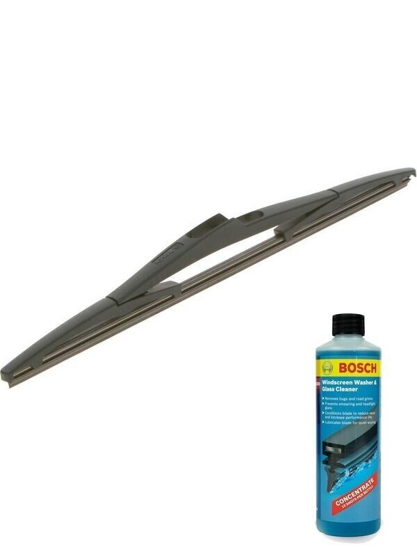 Bosch Rear Wiper Blade 350mm + Windshield Washer Fluid Fits Ford, Honda, Nissan,