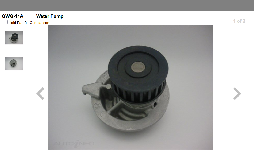GENUINE GMB WATER PUMP+GASKET+SILICONE FOR Holden Camira 2.0L JE YE