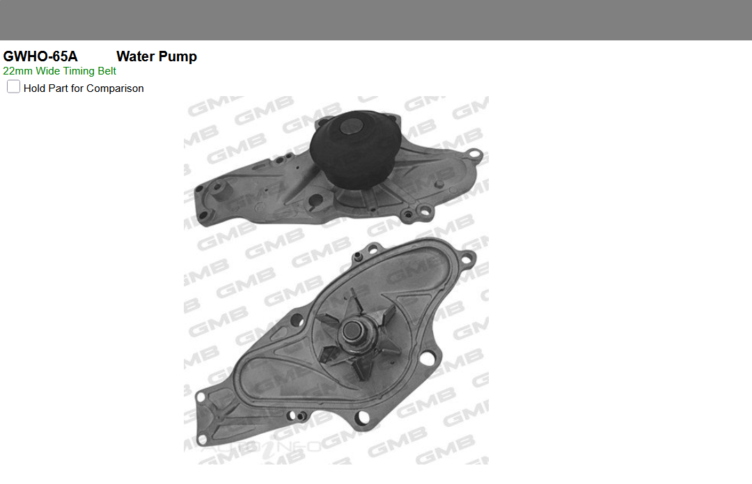 GENUINE GMB WATER PUMP+GASKET+SILICONE FOR Honda LEGEND KB 3.5L 3.7L V6 2004-15