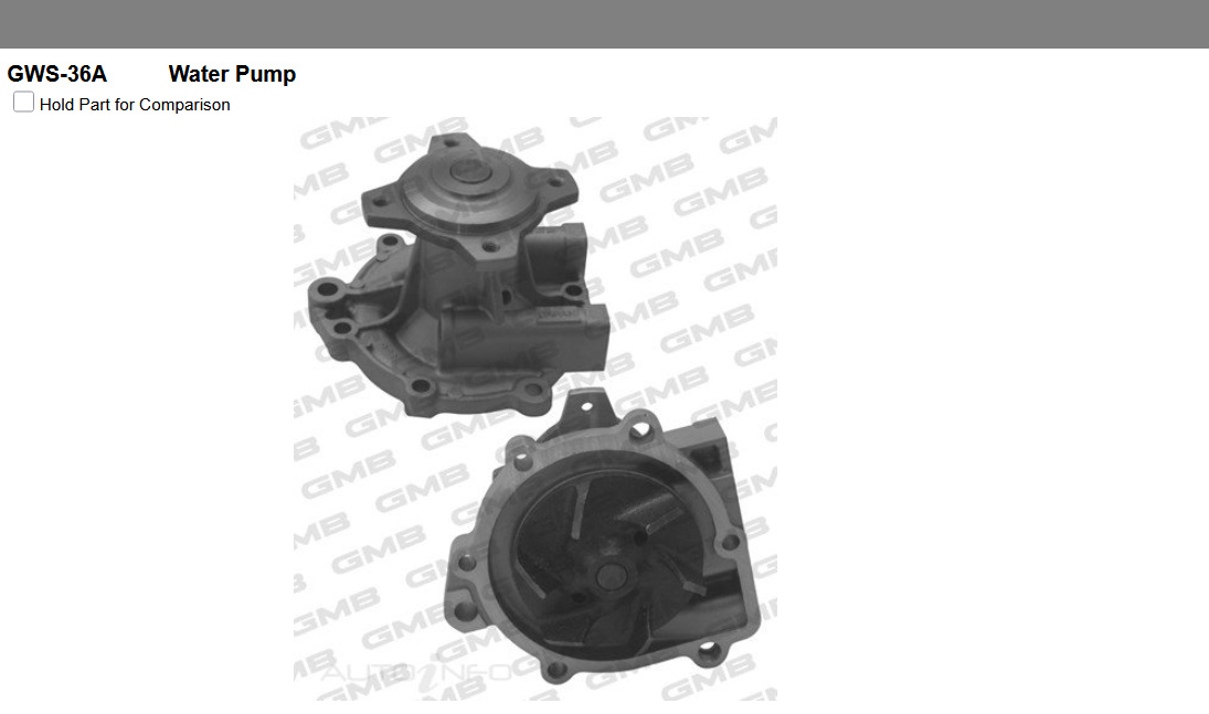 GENUINE GMB WATER PUMP+GASKET+SILICONE FOR Suzuki SX4 2.0 GY,EY (RW415, RW416, R