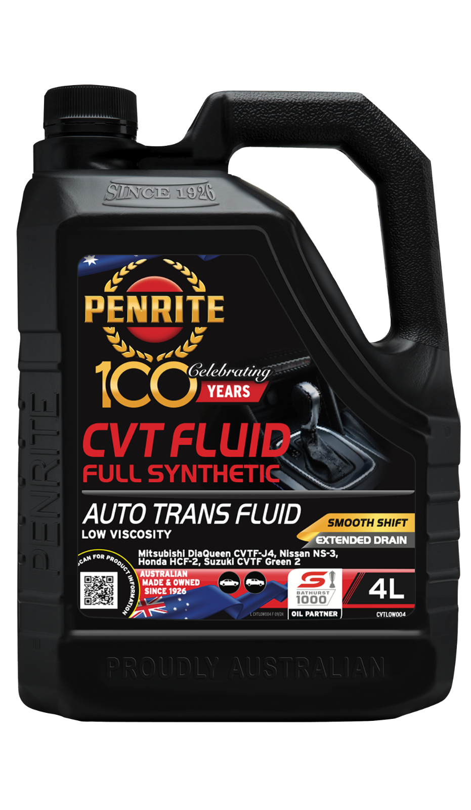 4-Litre Auto Transmission OIL PENRITE CVTLOW004 CVT FLUID LOW VISCOSITY (Full S