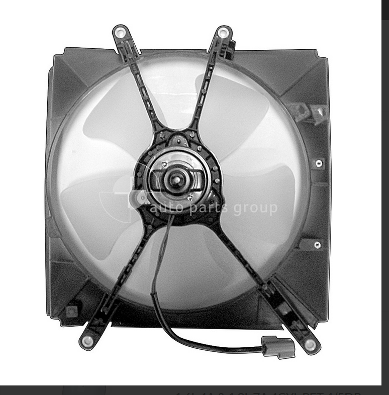 NEW RADIATOR FAN FOR TOYOTA COROLLA 7/1994-7/1998 1.6L 4A & 1.8L 7A 4CYL PET