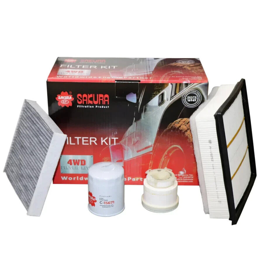 SERVICE FILTER KIT OIL AIR FUEL CABIN FOR ISUZU D-MAX MU-X 7/2020-ON