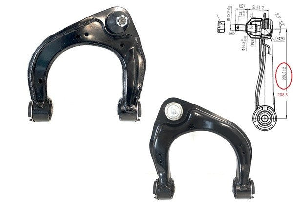 NEW LEFT FRONT UPPER CONTROL ARM FOR FORD RANGER PX -2-3 06/2015-12/2022 208MM