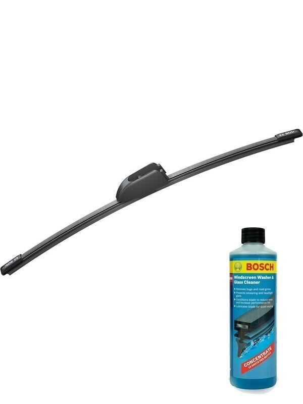 Bosch Rear Wiper Blade 330mm + Windshield Washer Fluid Fits Hyundai i30, Jaguar