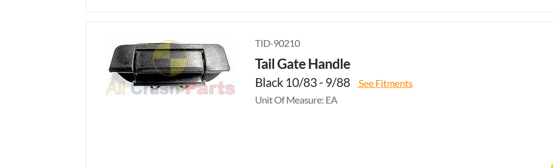 NEW TAIL GATE HANDLE BLACK FOR TOYOTA HILUX RN50 YN5 10/1983-9/1988