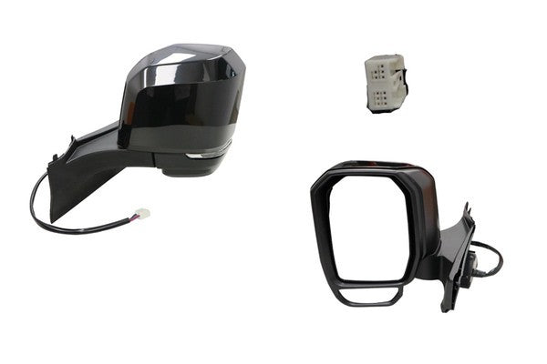 NEW PASSENGER SIDE DOOR MIRROR FOR TOYOTA HIACE 02/2019-ON 9-PIN TWIN GLASS