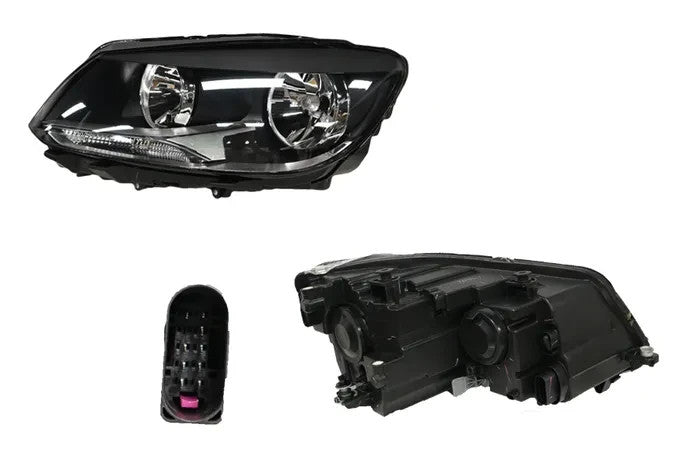 NEW LEFT HEADLIGHT FOR VOLKSWAGEN CADDY 2K-2KC 8/10-5/15 BLINKER ON LOWER CENTER