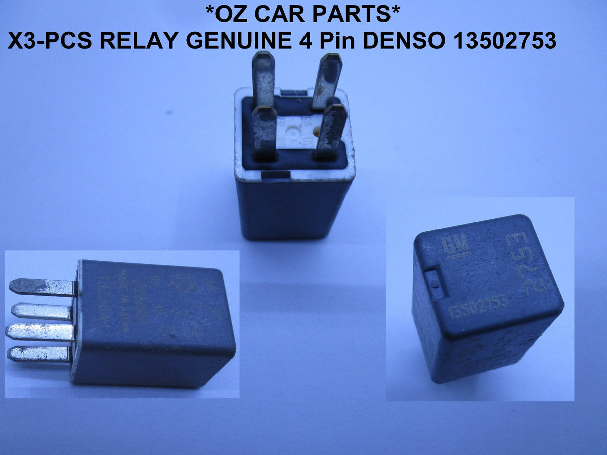 X3-PCS Genuine RELAY 4 Pin DENSO FOR 13502753