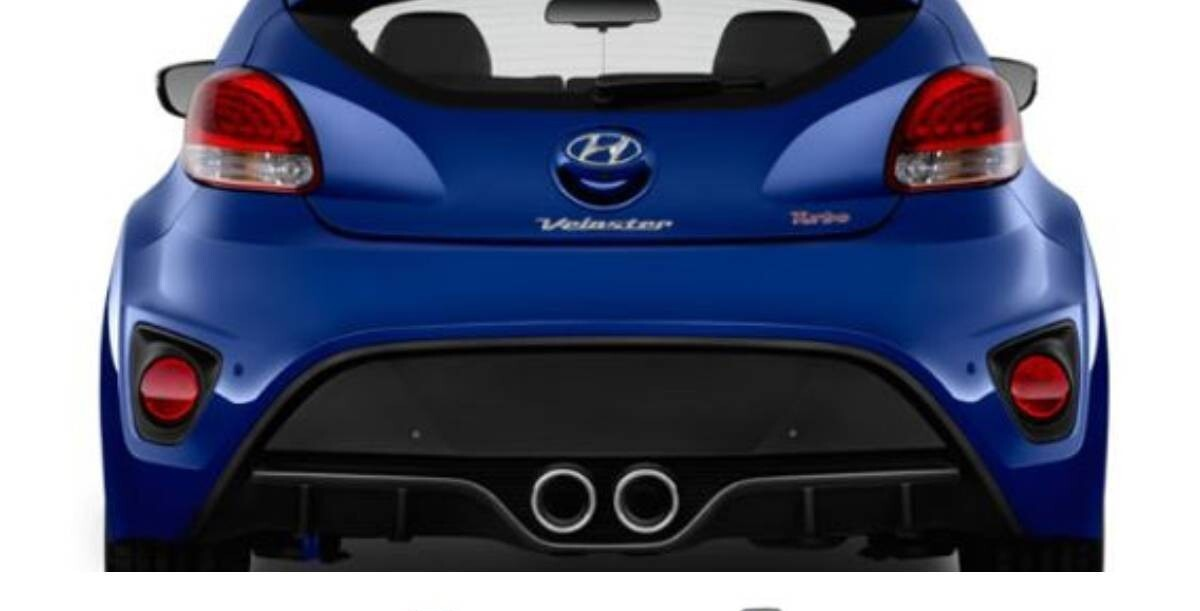 Genuine Rear Bar Exhaust Insert Chrome FOR Hyundai Veloster FS 2 Coupe Sr Turbo