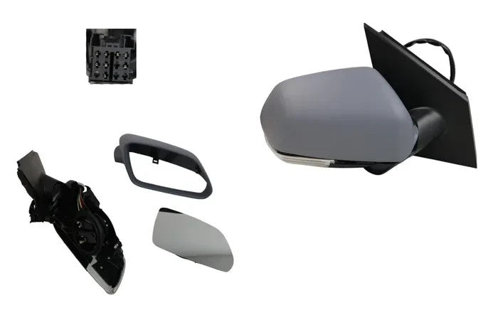 NEW RIGHT DOOR MIRROR FOR VOLKSWAGEN POLO 9N SERIES 2 11/05 -2/2010 LIGHT+HEATED