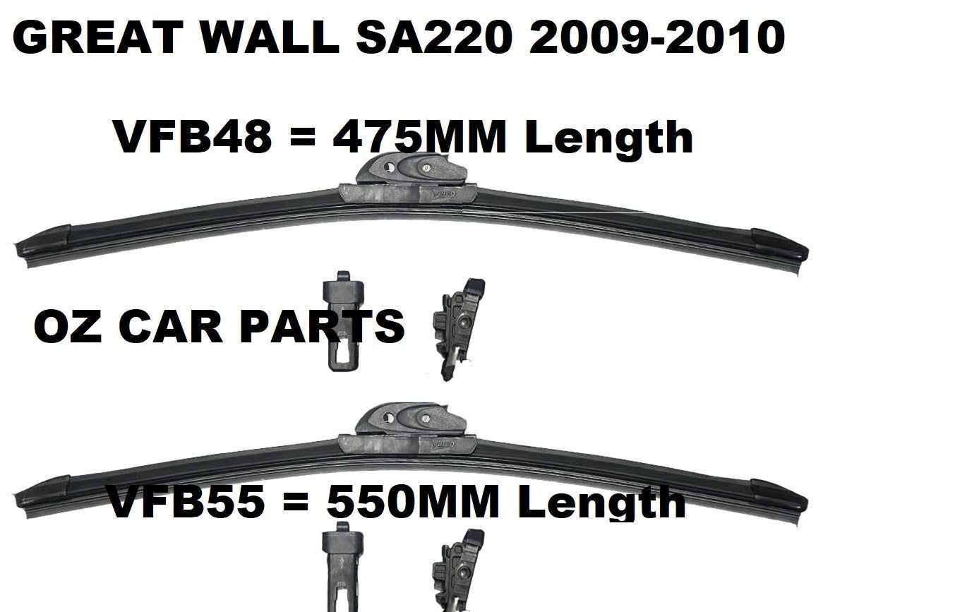 FRONT WIPER SET FOR GWM SA220 GREAT WALL 2009-2010 Windscreen Wiper Blade KIT