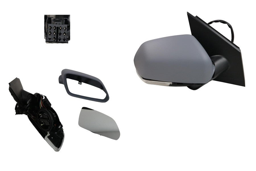 NEW RIGHT SIDE DOOR MIRROR FOR VOLKSWAGEN POLO 9N SERIES 2 11/2005-02/2010 7-PIN