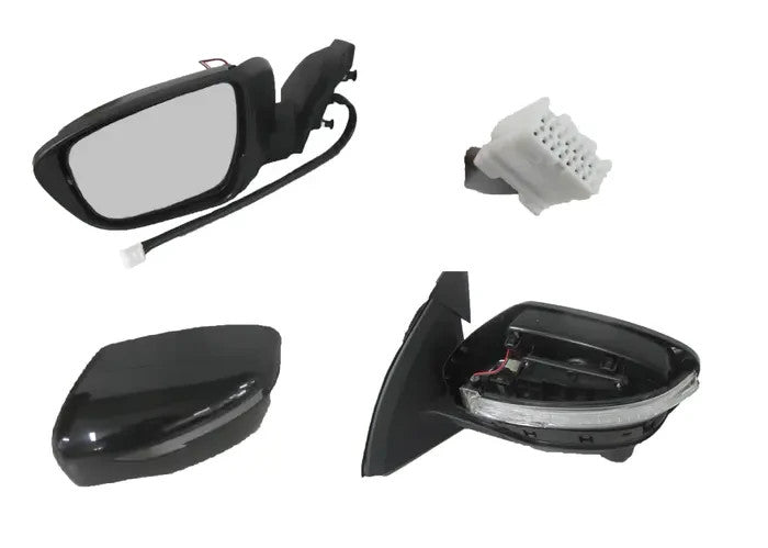 NEW LEFT DOOR MIRROR FOR NISSAN QASHQAI TI/TL J11 6/2014-5/2022 13-PIN