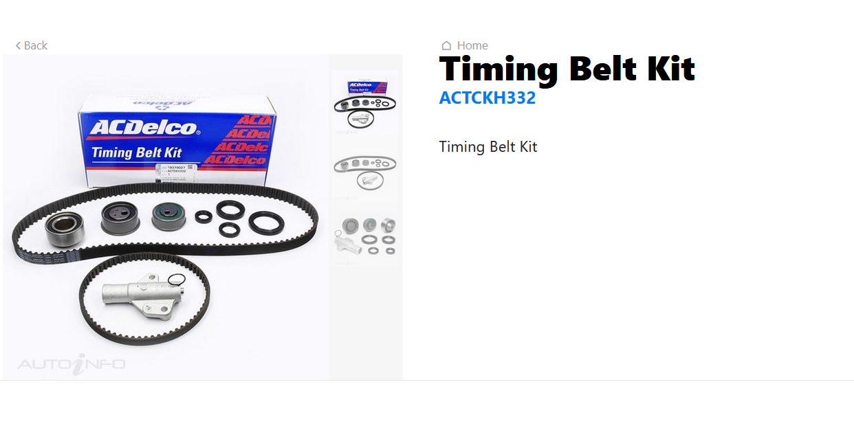 GENUINE Timing Belt Kit FOR MITSUBISHI GRANDIS BA 1/2004-5/2010 2.4L PETROL