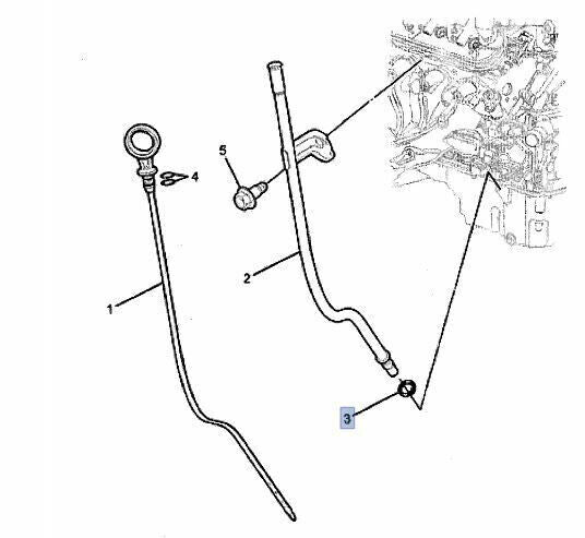 Oil Dipstick Tube Seal Genuine for Holden Commodore VE VF V8 L98 L76 LS3