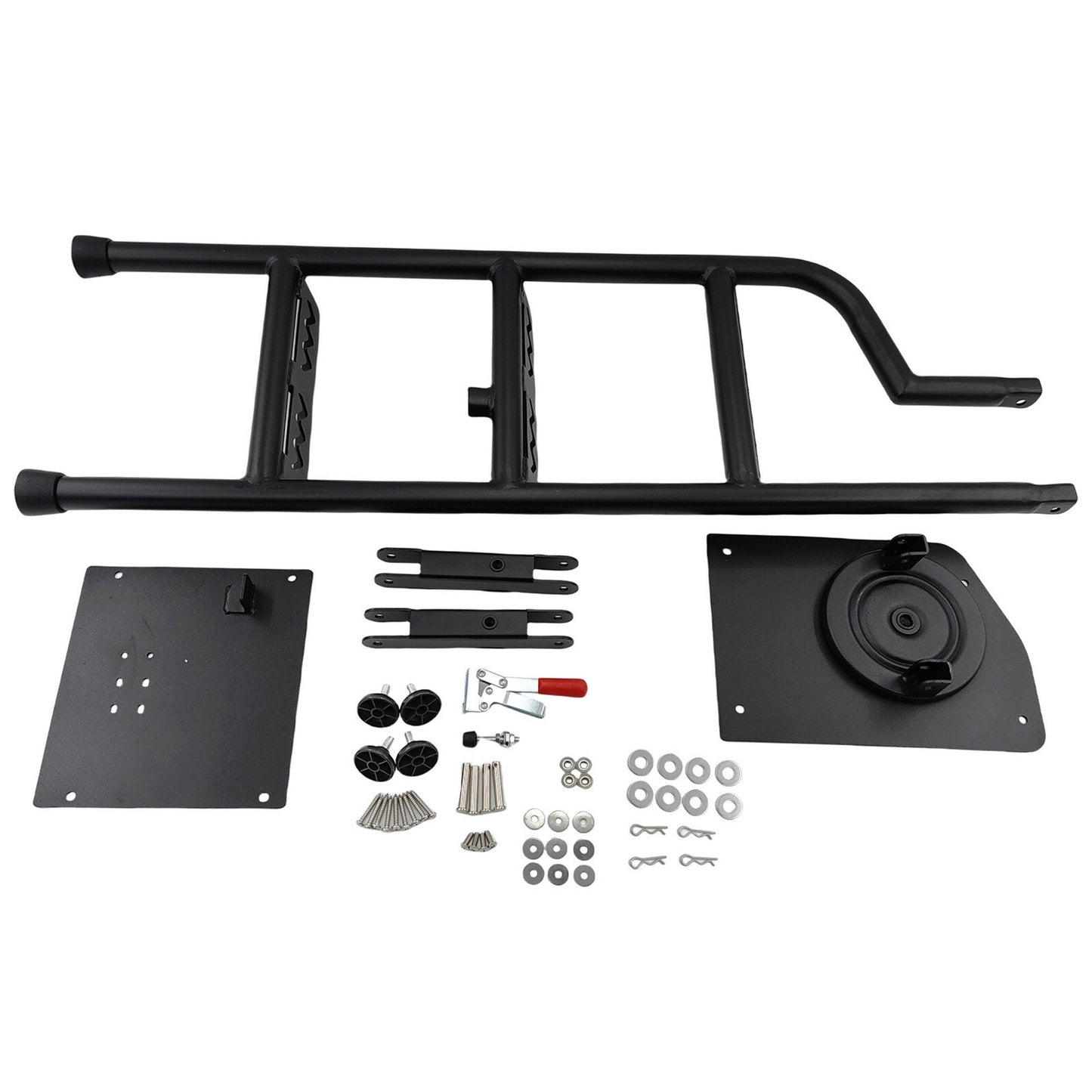 NEW HEAVY DUTY Universal STEEL Ladder Black Powder Coated CAR TRUCK TRAILER