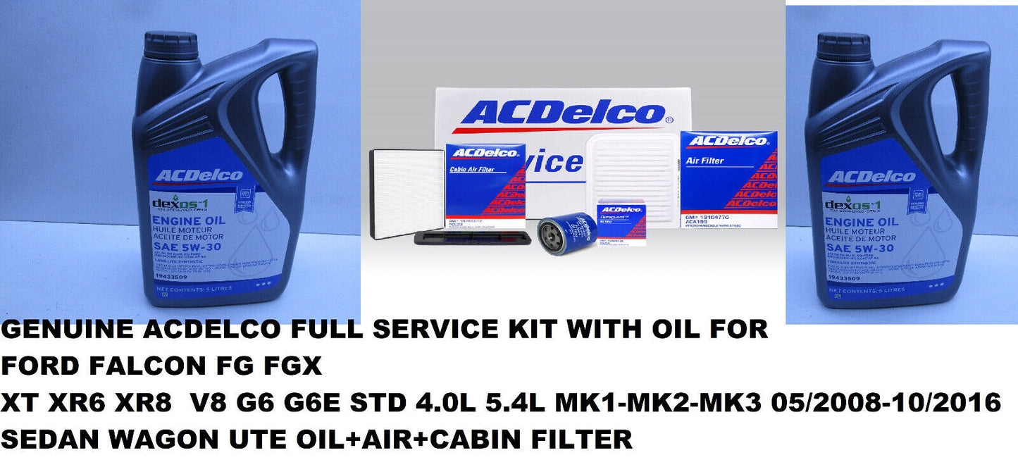 GENUINE FULL SERVICE KIT WITH OIL FOR FORD FALCON FG XT MK1 MK2 MK3 4.0L