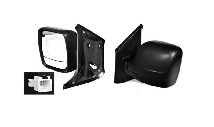 NEW PASSENGER SIDE DOOR MIRROR FOR MITSUBISHI EXPRESS SN 03/2020-ON HEATED 5-PIN