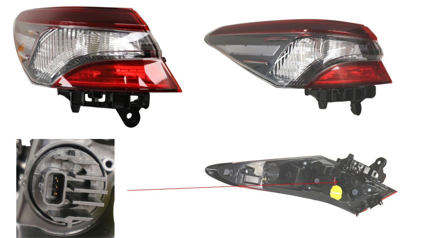 NEW LEFT SIDE TAIL LIGHT FOR TOYOTA CAMRY ASV70/GSV70/AXVH71 (ASCENT SPORT)