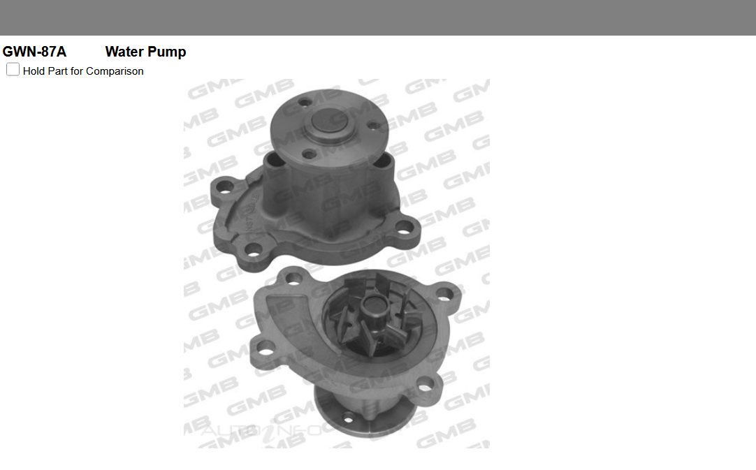 GENUINE GMB WATER PUMP+GASKET+SILICONE FOR NISSAN BLUEBIRD SYLPHY 1.5L 2005-2012