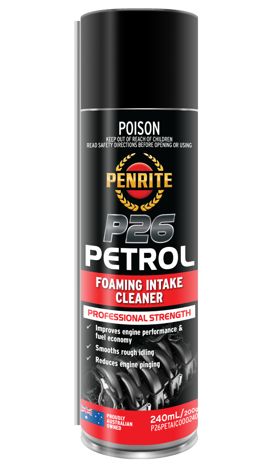 INTAKE CLEANER FOR PETROL fuel delivery and intake system.
