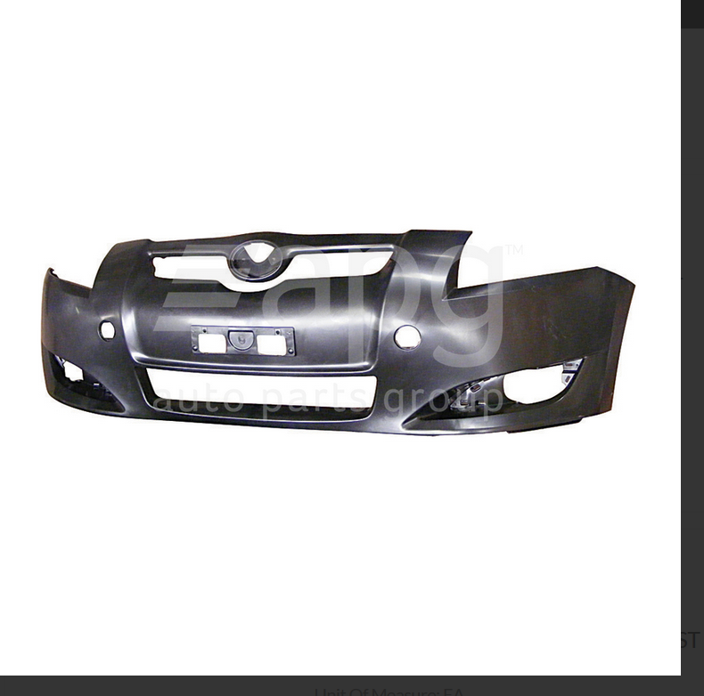NEW FRONT BAR COVER BUMPER FOR TOYOTA COROLLA 3/2007-10/2009 5DR ASCENT/CONQUEST