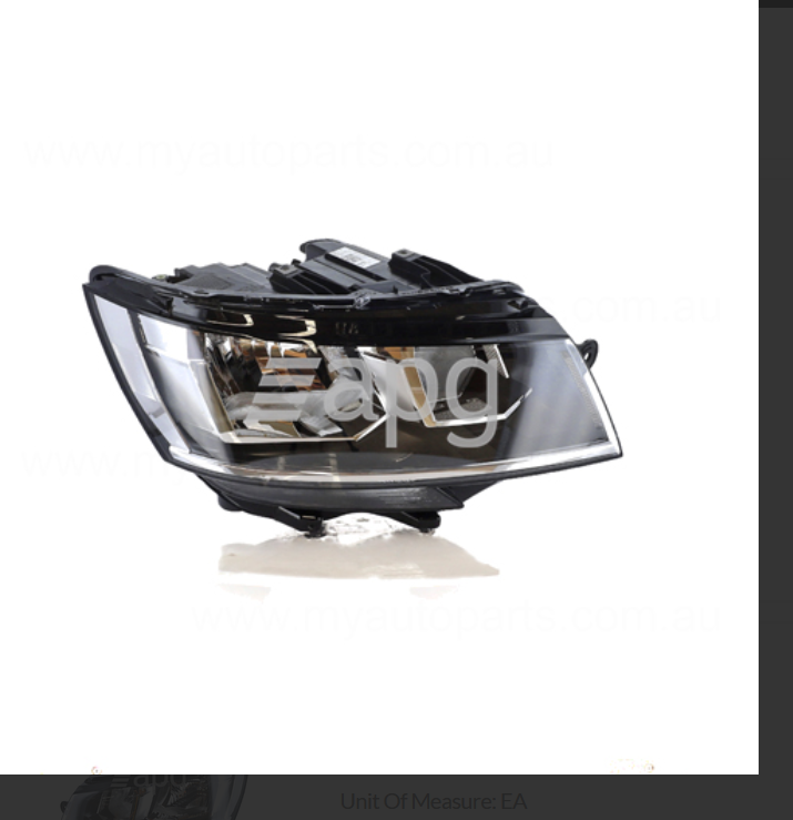 GENUINE LEFT HEADLIGHT FOR VW Volkswagen Transporter T6.1 6/2020-ON HALOGEN TYPE