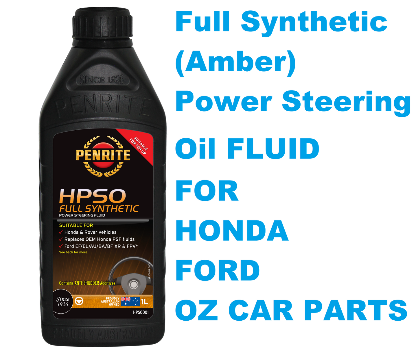 Power Steering Oil FLUID FOR HONDA & FORD MODELS