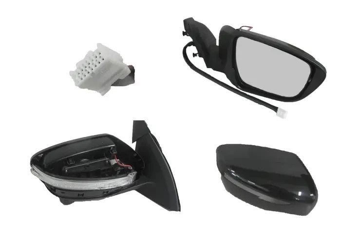 NEW RIGHT DOOR MIRROR FOR NISSAN QASHQAI TI/TL J11 6/2014-5/2022 13-PIN