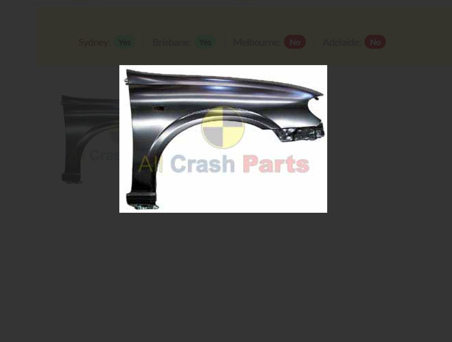 NEW RIGHT FRONT GUARD FOR NISSAN PULSAR 7/2003-1/2006 SEDAN