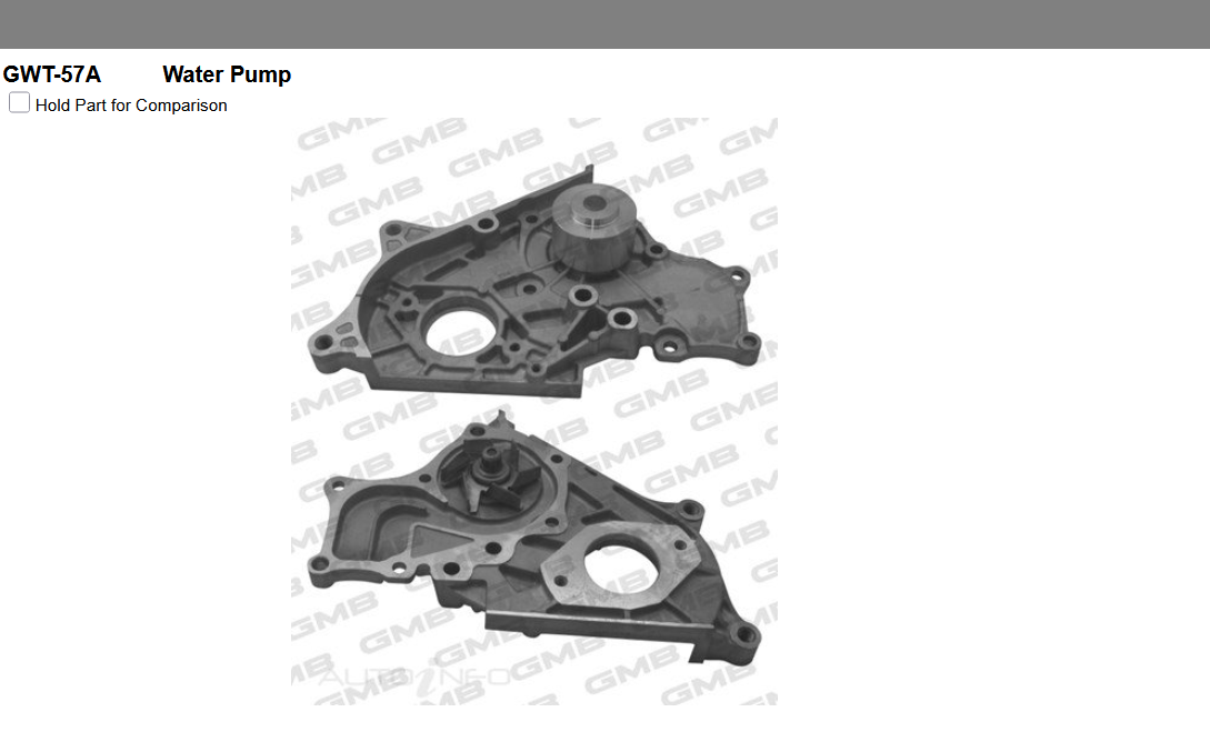 GENUINE GMB WATER PUMP+GASKET+SILICONE FOR Toyota LiteAce 1.8 M30,M40 D (CM35RV)