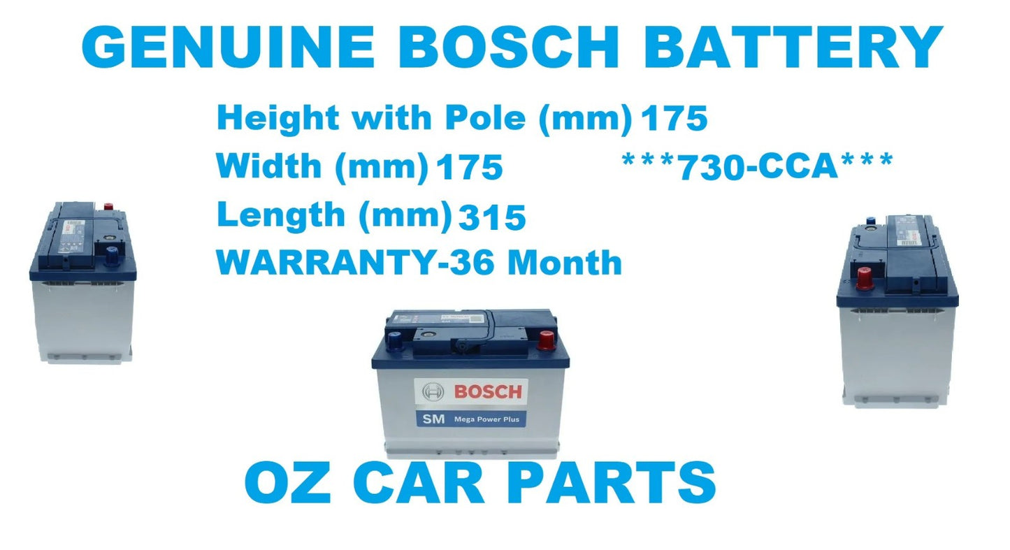 GENUINE BOSCH BATTERY FOR FORD RANGER XL HI-RIDER PX2 PX3 2.2L DIESEL 2015-2022