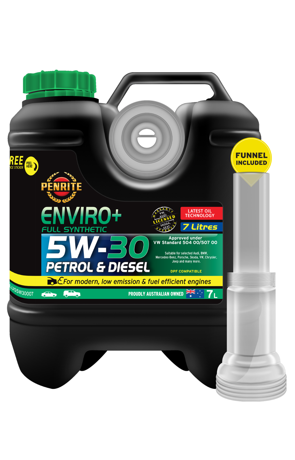 7L*PENRITE* ENGINE OIL EPLUS5W30007 ENVIRO+ 5W-30 (FULL SYN.) Full Synthetic