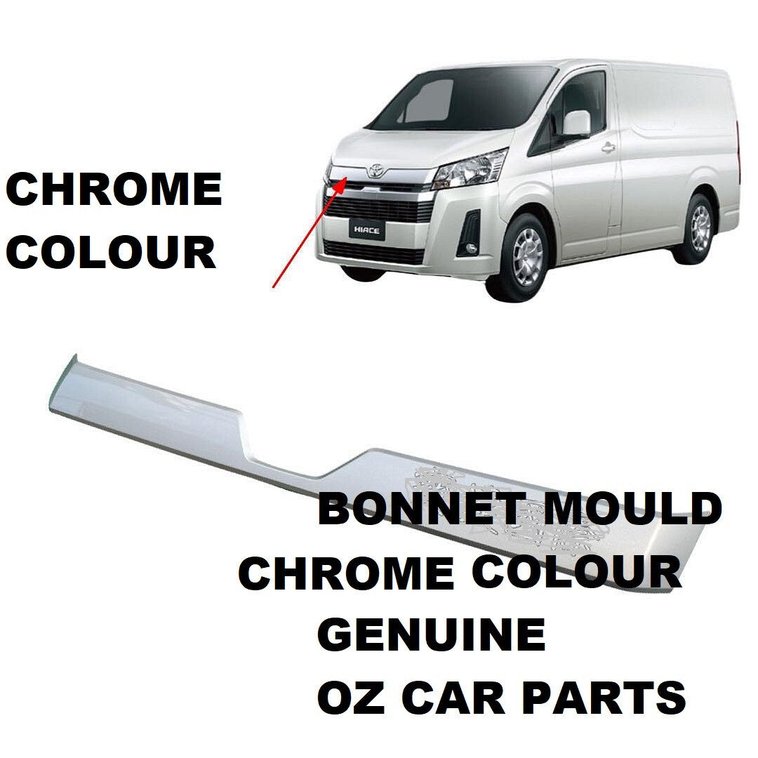 GENUINE BONNET MOULD FOR Toyota Hiace 2/2019-7/2021 CHROME COLOUR