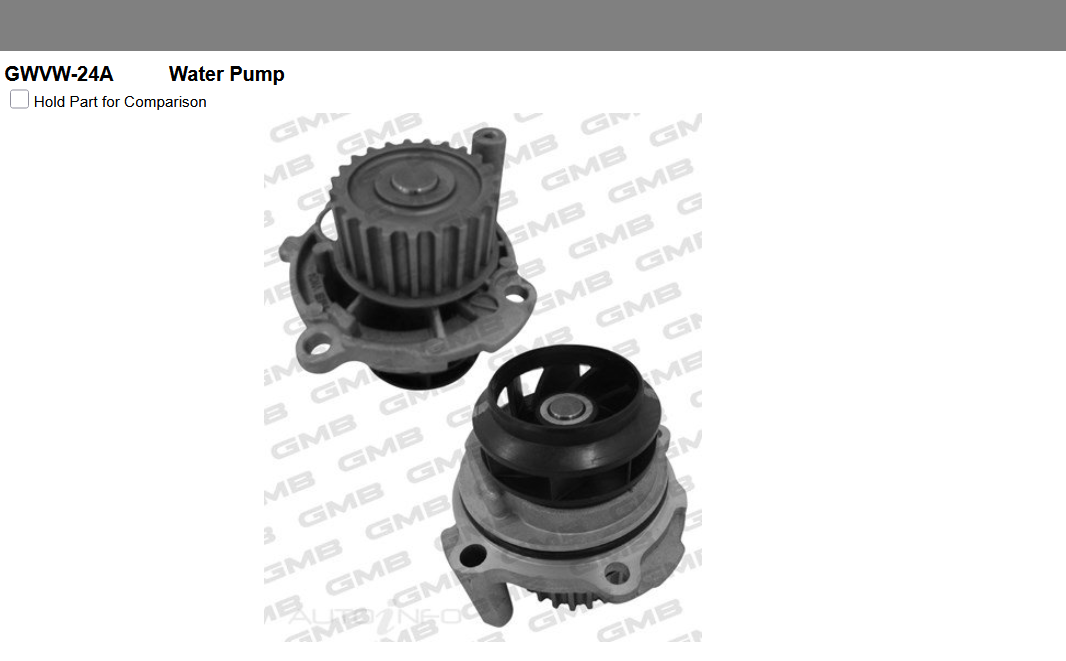 GENUINE GMB WATER PUMP+GASKET+SILICONE FOR Volkswagen Passat 1.8 3B3 T 20V