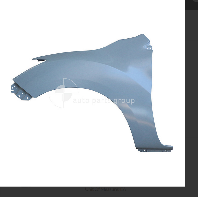 GENUINE LEFT FRONT GUARD FOR MAZDA BT50 4X4 4/2018-10/2020
