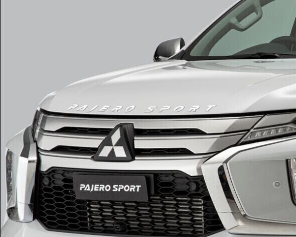 GENUINE BONNET BADGE EMBLEM DECAL FOR Mitsubishi Pajero Sport QF QG SILVER