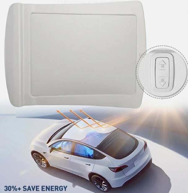 NEW Electric Sunroof Roof Sunshade FOR TESLA MODEL Y Roof Sun Protection
