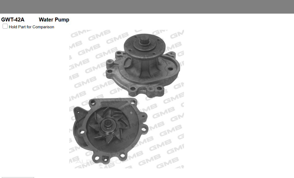 GENUINE GMB WATER PUMP+GASKET+SILICONE FOR Toyota HiAce 2.2L LH3,LH5,LH7