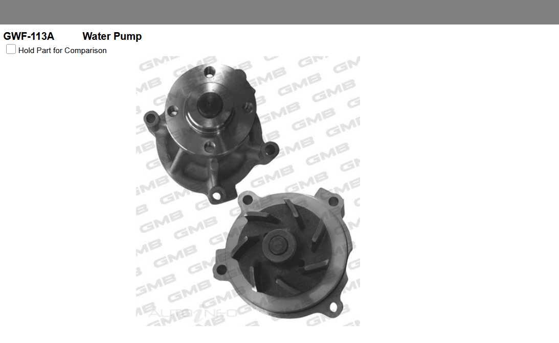 GENUINE GMB WATER PUMP+GASKET+SILICONE FOR Ford Fairlane 5.4l BA MPFi V8